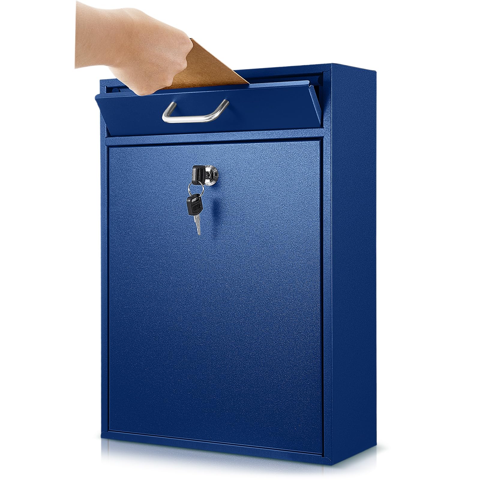 Post Box Key Book Yaocom Locking Mailbox with Key Lock Outdoor Large Wall Mount Mailbox ...