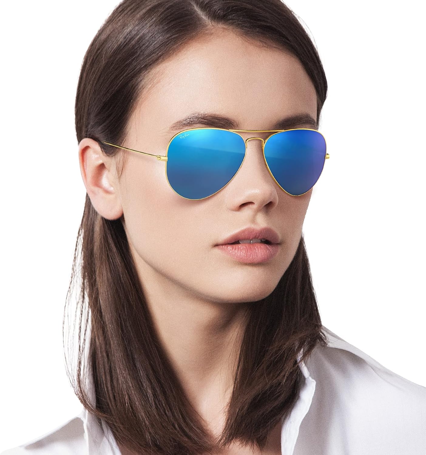 mirrored aviator ray bans