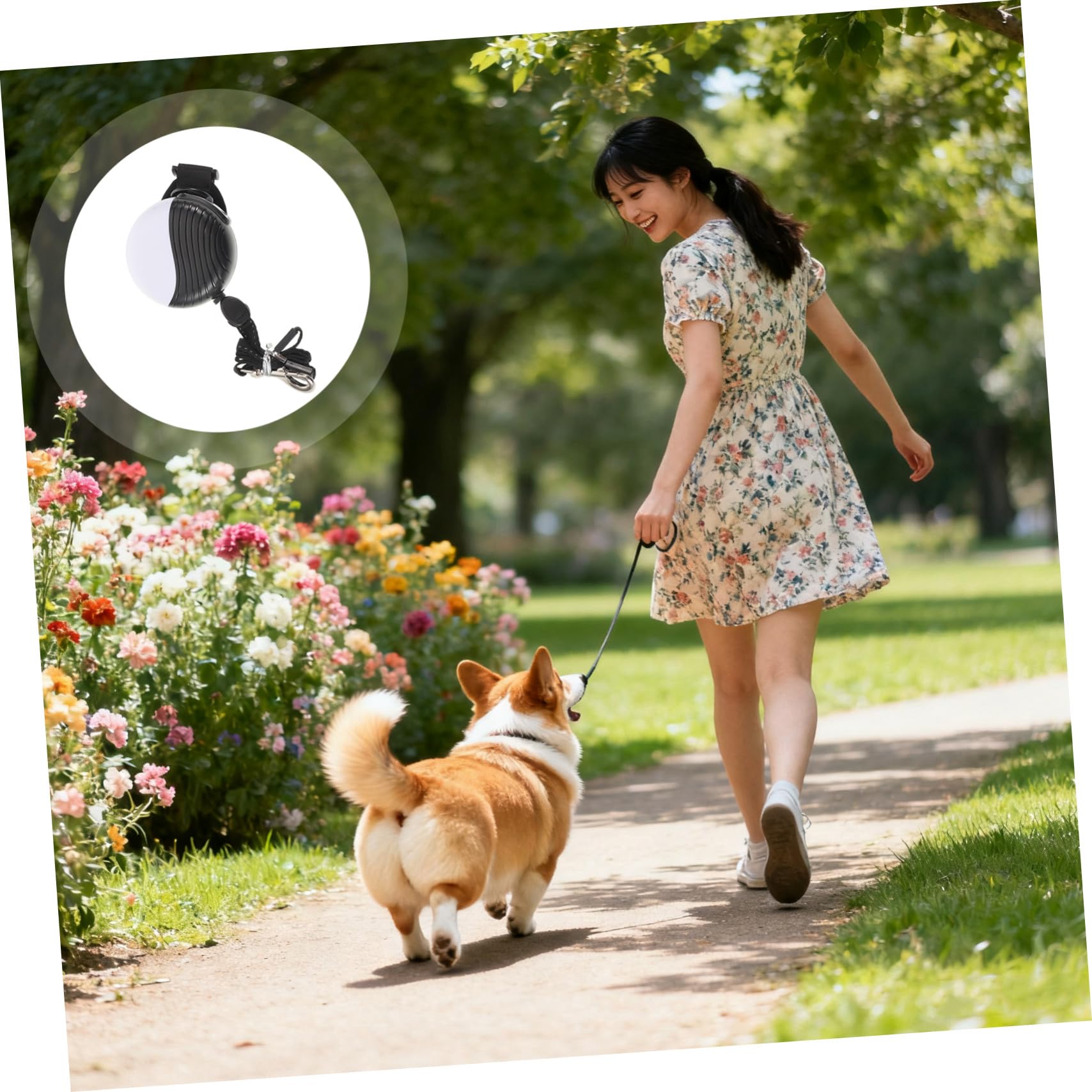 ifundom Guinzaglio Retrattile per Cani Corda Estensibile da Mani Libere Cinturino di Sicurezza per Polso Compatibile Cani di Piccola Media e Grande per Passeggiate Sicure e Confortevoli
