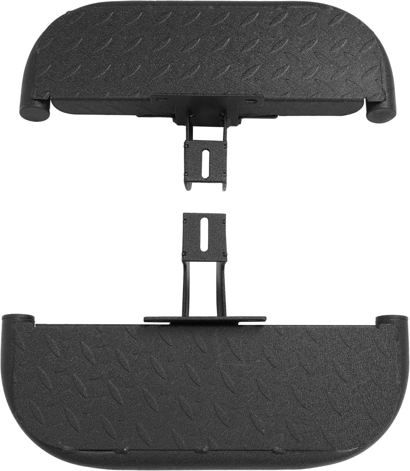 ALMULOO Side Step Compatible with 2007-2018 Jeep Wrangler JK 2-Door Running Boards Step Pedals Steel Powder Coated+Textured Black 2 Pcs