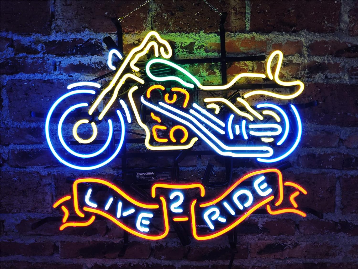 Neon Light Sign Neon Signs Real Glass Neon Sign Bar Signs Neon Lights for Bedroom Beer Bar Home Hanging Custom Neon Sign for Wall Decor Halloween Christ (Rolling Stone 17x14 inch)