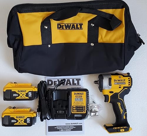 DEWALT DCF913P2 20V MAX* 38 pulgadas Llave de impacto inalámbrica con kit de yunque de anillo de cerdo (renovado)