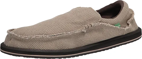 Sanuk Mens Original Chiba Loafers for Men | Mens Shoes | Slip On Shoes for Men | Big & Tall Sizes 8-18 Available | Comfort Foam Footbed, Tan, 6