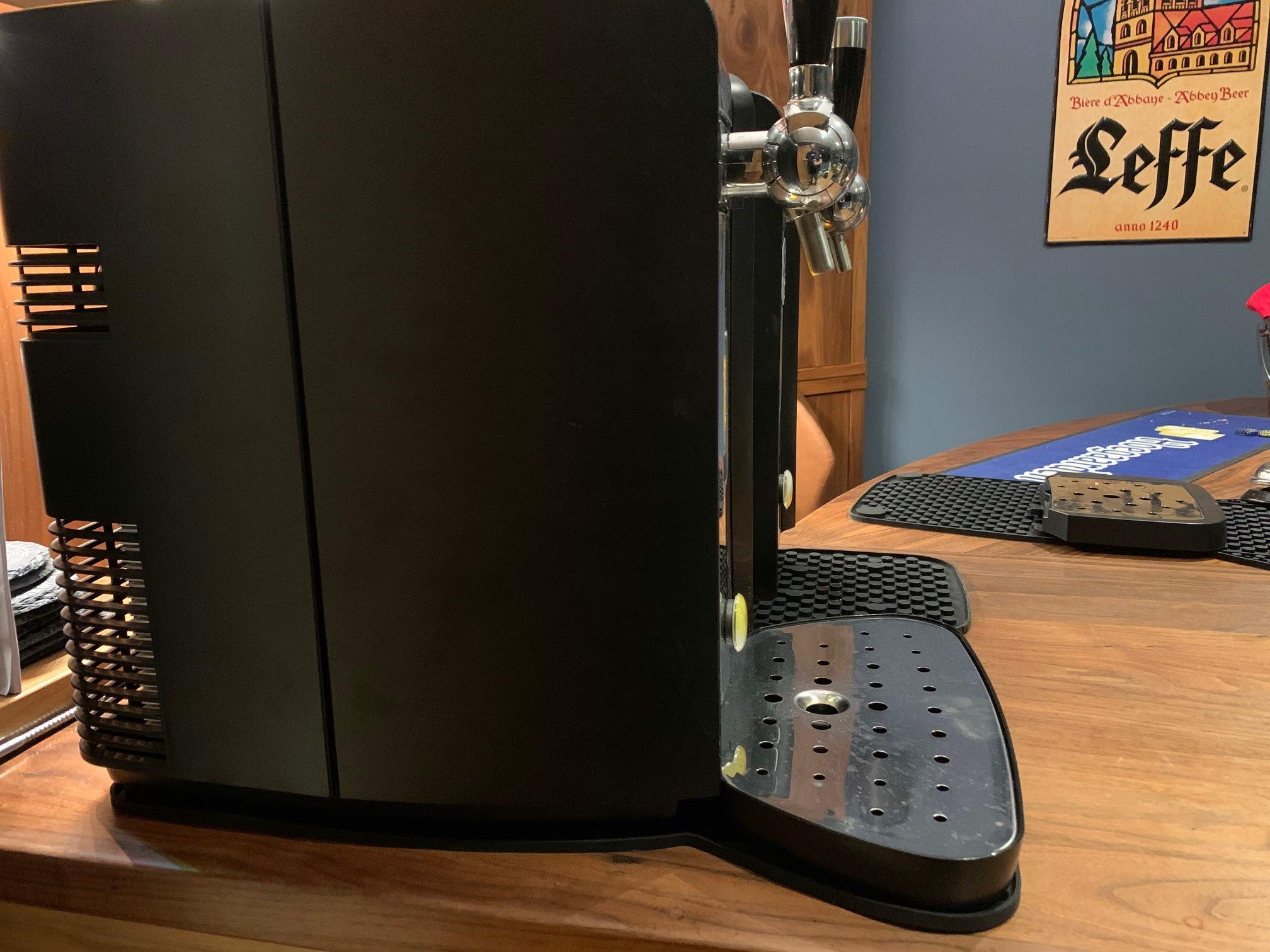 Die perfekte Matte Silikon Tropfmatte kompatibel mit PerfectDraft Perfect Draft Bierzapfanlage Original und Black HD3761/60, Arbeitsflächenschutz, Schwarz