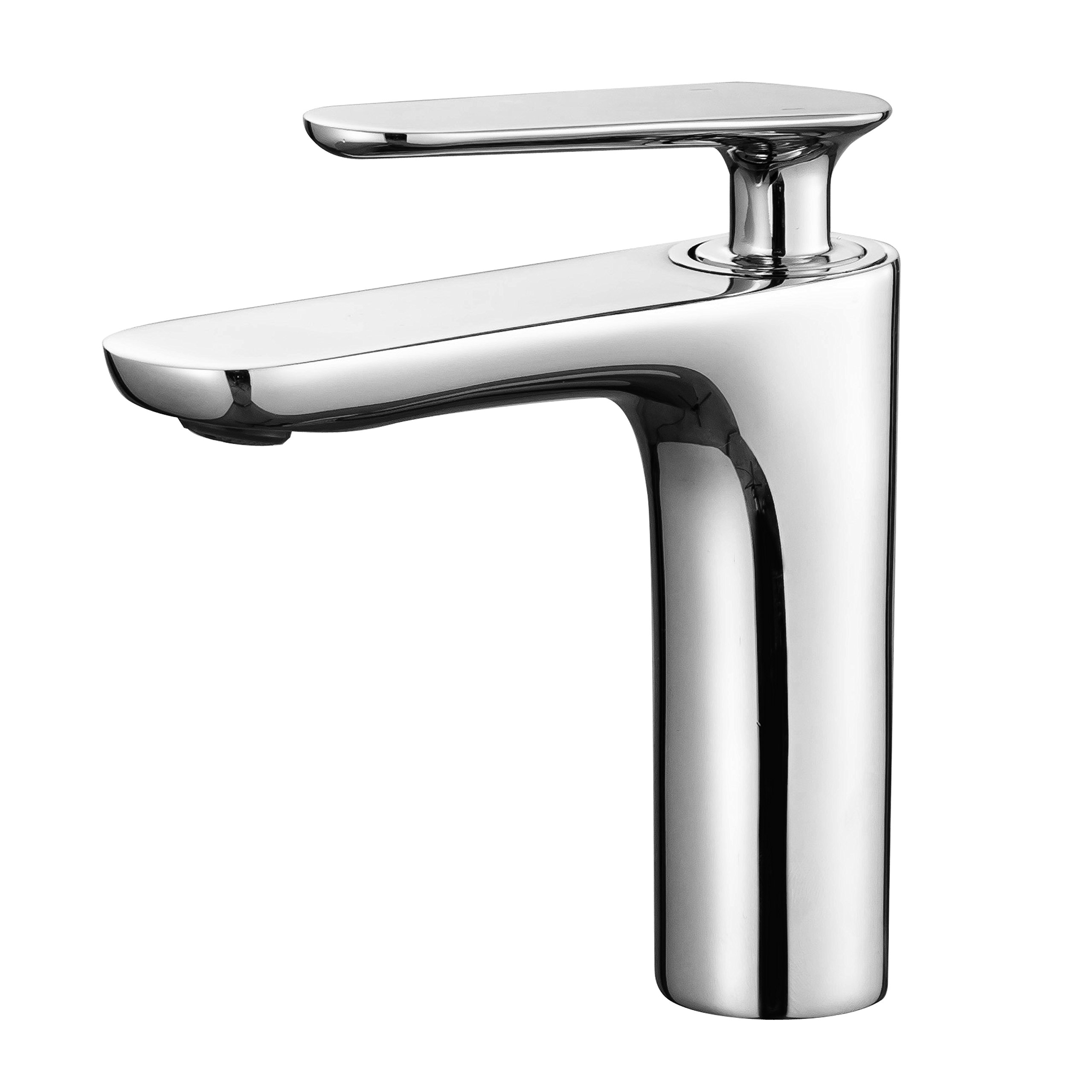 FATCAMEL FC-BF2022 Single Lever Swivel Basin Tap, Brass Basin Faucet for Lavatory, Chrome