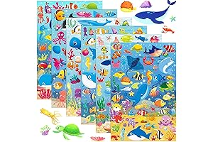 Teling 48 Sheets Ocean Stickers for Kids