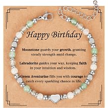 Happy Birthday Gifts for Women, Best Friend Friendship BFF Bestie Sister Bracelets Gifts for Friend Sister Retirement Mom Daughter Wife