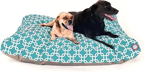 Teal Links Extra Large Rectangle Indoor Outdoor Pet Dog Bed With Removable Washable Cover By Majestic Pet Products Teal Links Extra Large Rectangle Indoor Outdoor Pet Dog Bed With Removable Washable Cover By Majestic Pet Products