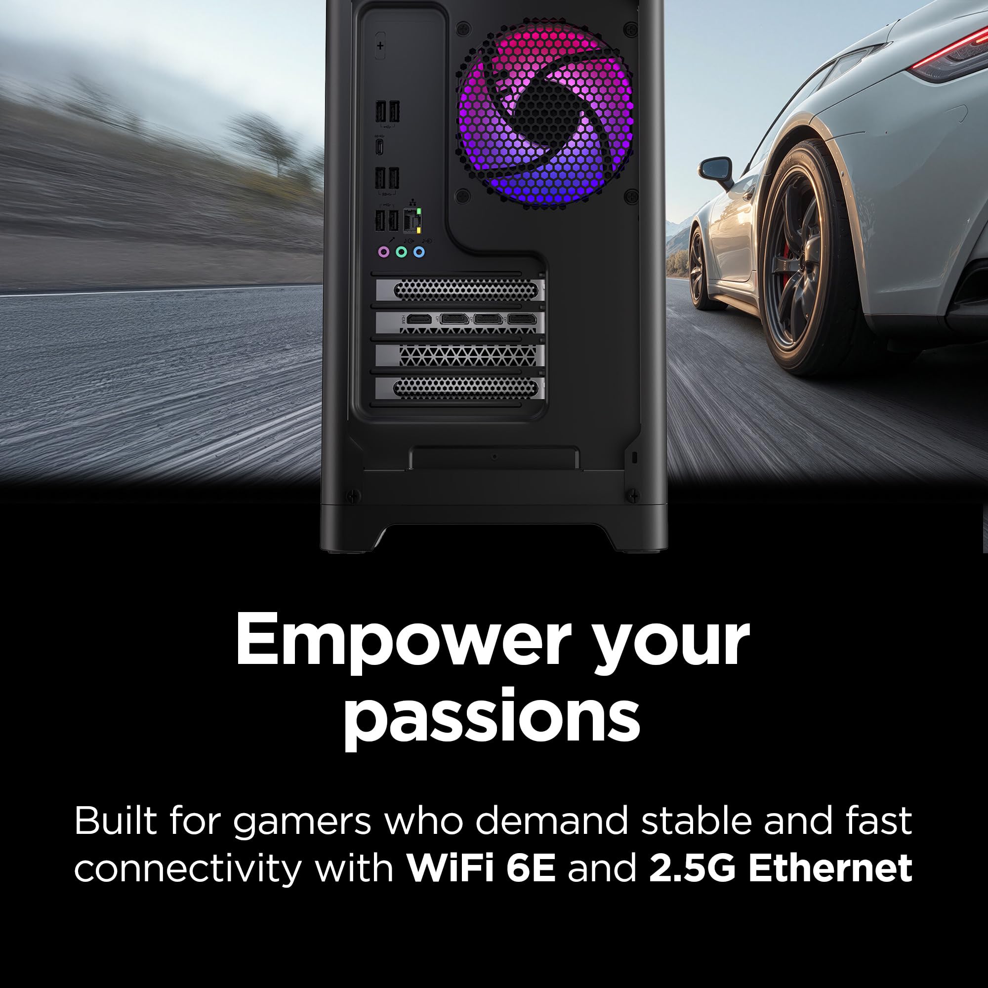 Lenovo Legion Tower 5i – AI-Powered Gaming PC - Intel® Core Ultra 7 265F Processor – NVIDIA® GeForce RTX™ 5070 Ti Graphics – 32 GB Memory – 1 TB Storage – 3 Months of PC GamePass