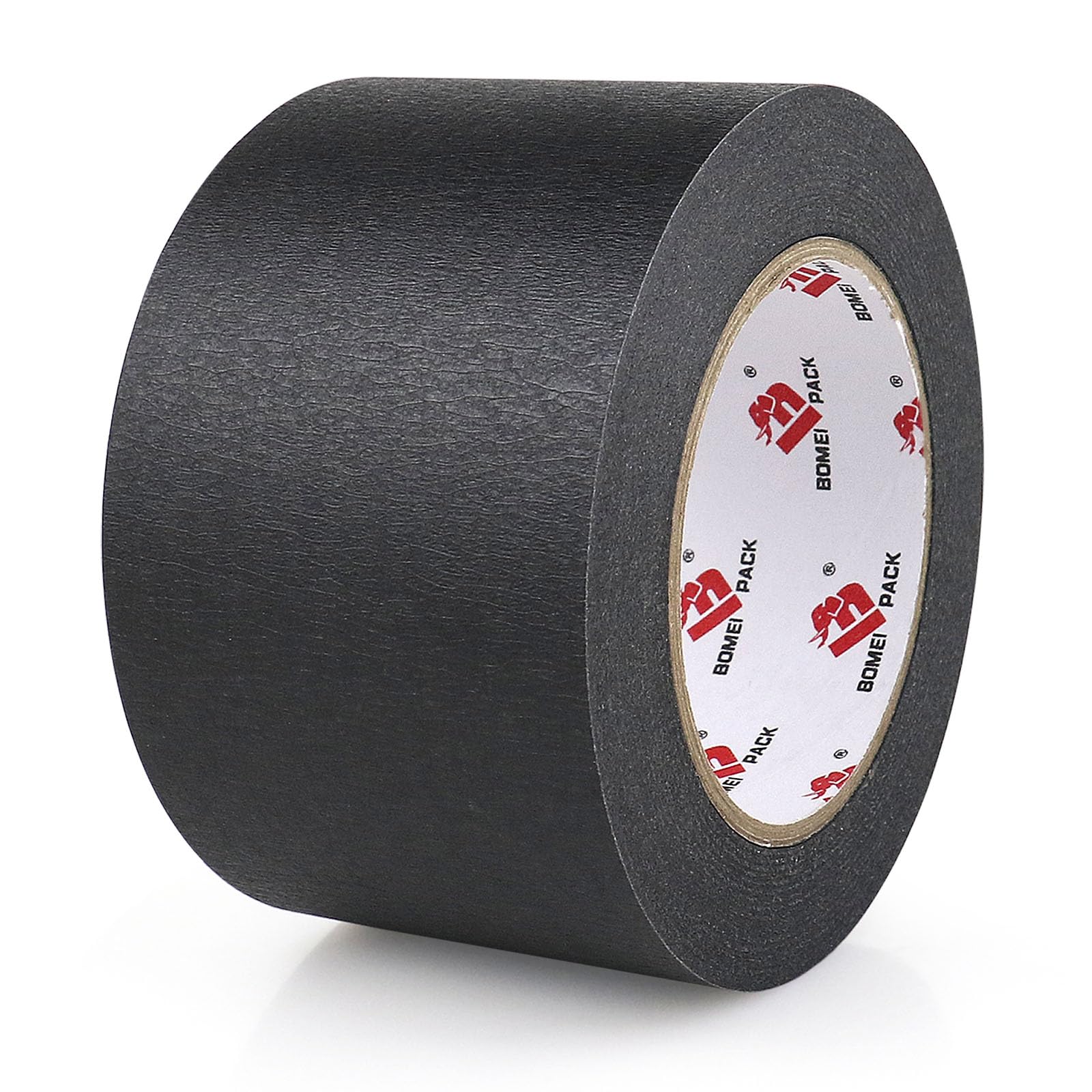 BOMEI PACK Wide Painters Tape 3 Inch,Wide Black Masking Tape, 55 yds Length, Multi-Surface Adhesive Painting Tape 21-Day Clean Removal for Painting,