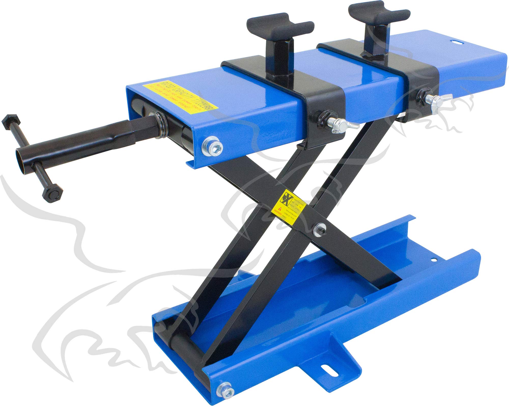 Soporte elevador de motos 500 Kg Caballete con sistema tijera. Mesa elevadora motocicletas