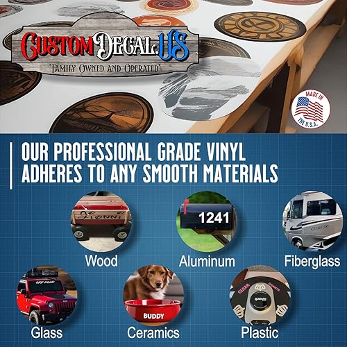 CustomDecals US Premium RC Plane Stickers Set de 2 (RC16) – Dientes de tiburón de tigres voladores de 4 pulgadas Adhesivo de avión RC – Impermeable,