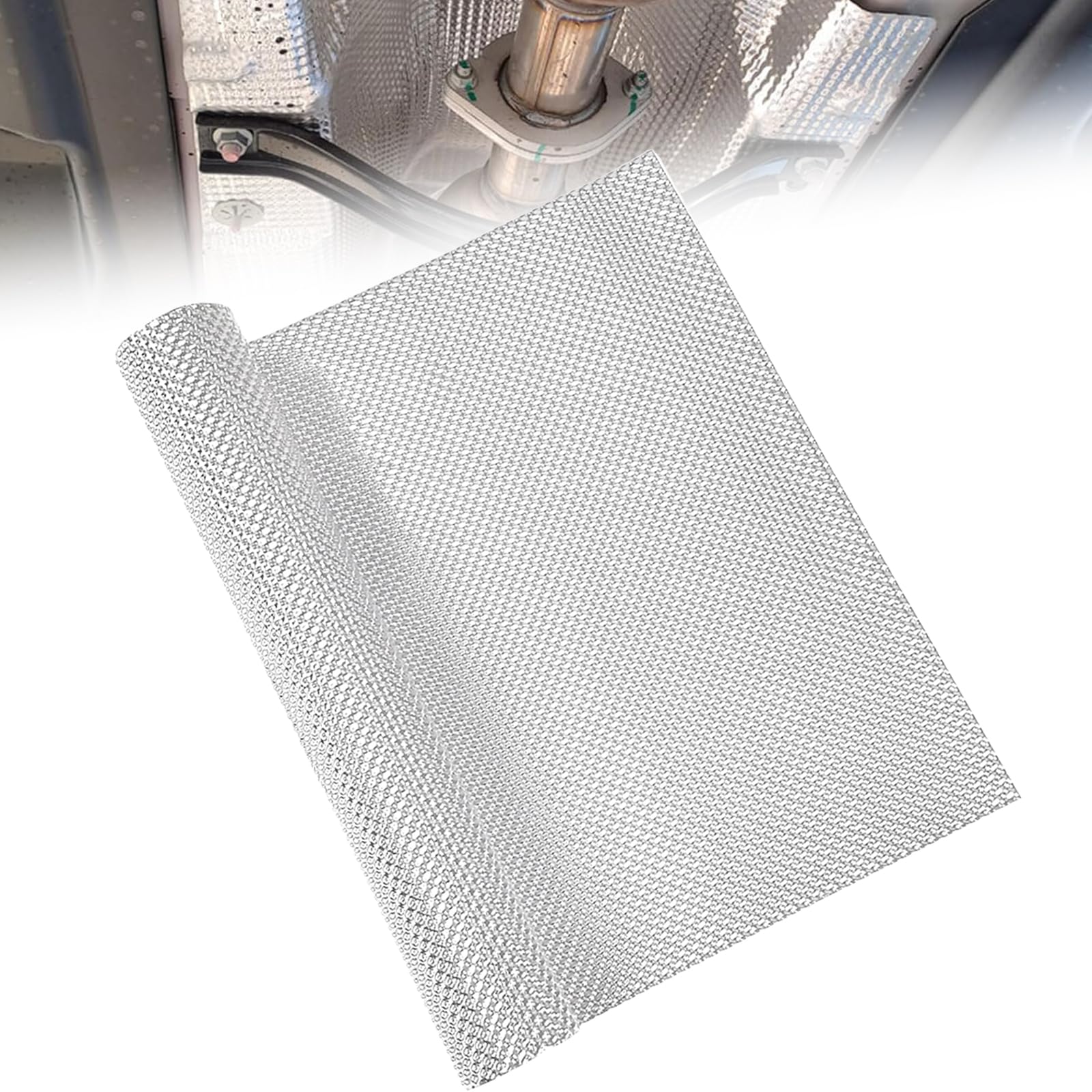 Garde-boue en aluminium 100 cm x 40 cm Peut être coupé Pour voitures, voitures de course, motos