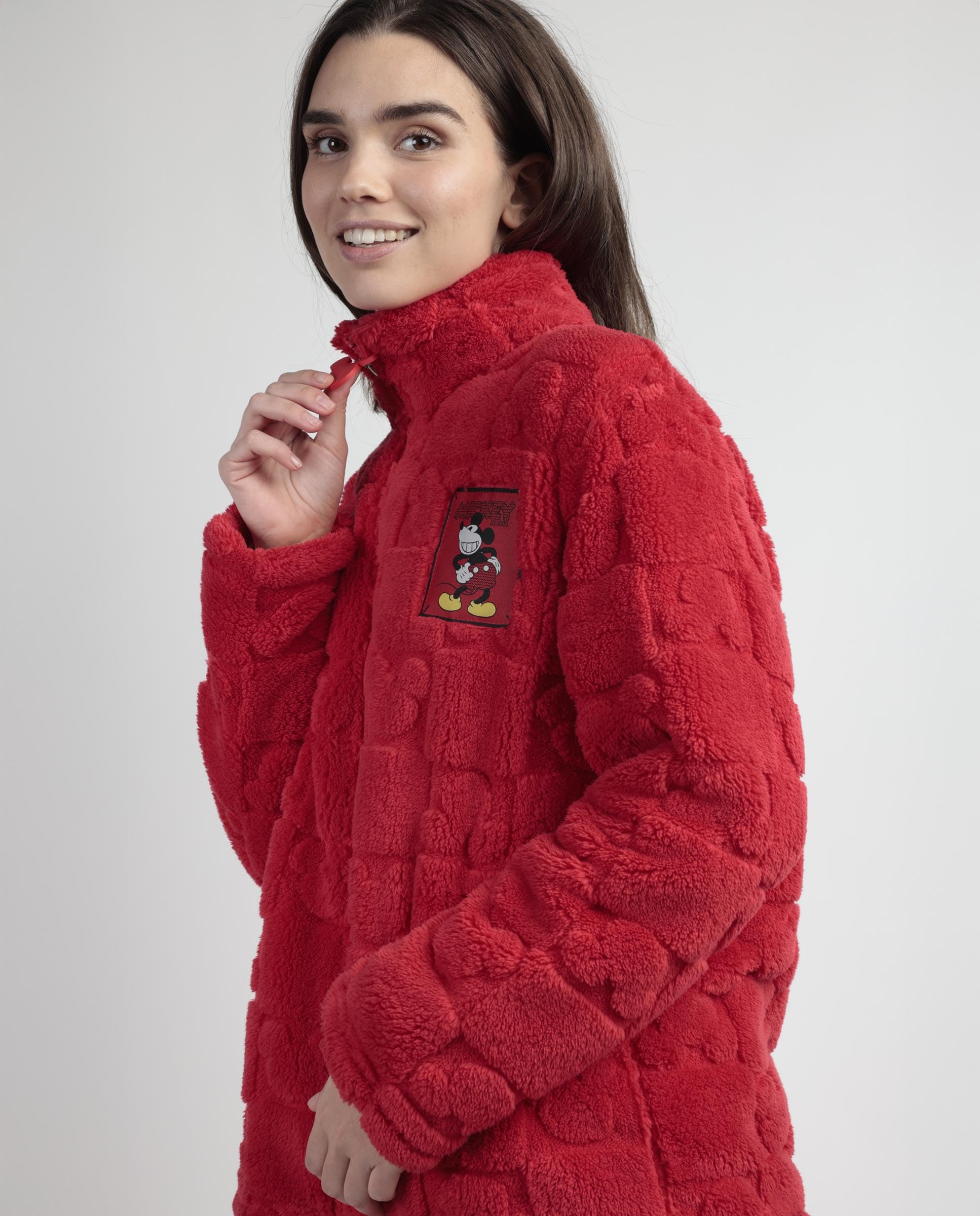 Disney bata manga larga calentita jaquard best mickey para mujer