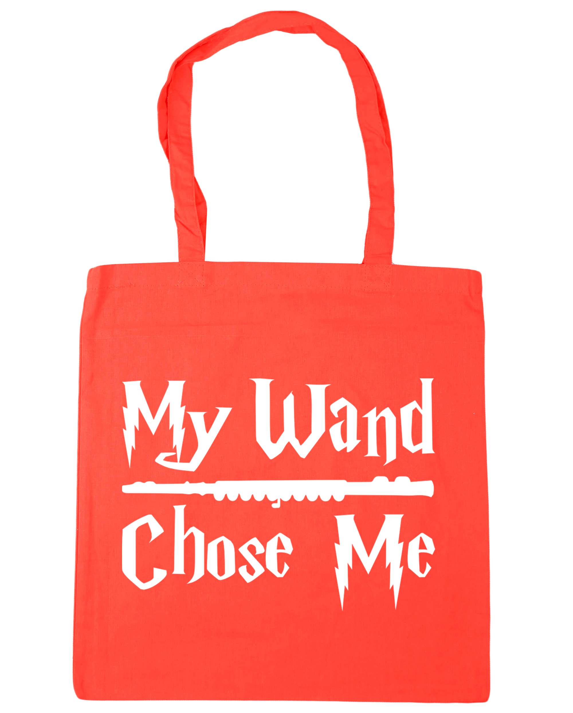 Hippowarehouse My Wand Chose Me (Flute) Tote Shopping Gym Beach Bag 42cm x38cm, 10 litres