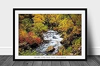 Vista 3 de Black Hills Photography Print (Not Framed) Picture of Creek Surrounded by Fall Foliage on Autumn Day in Spearfish Canyon South Dakota Nature Wall