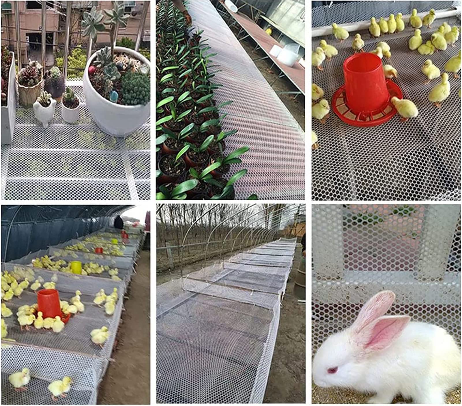Rollo Malla Enrejado Valla Blanco Plástico Malla De Red Para Aves, Balcón Ligera Malla Protectora Malla Gallinero Malla Para Huerto, Cercado Para Mascotas, Conejos, Ciervos Y Gatos ( Color : Width 50c