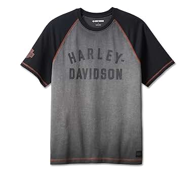 Harley-Davidson Men's Iron Bond Raglan Tee, Gray - 99001