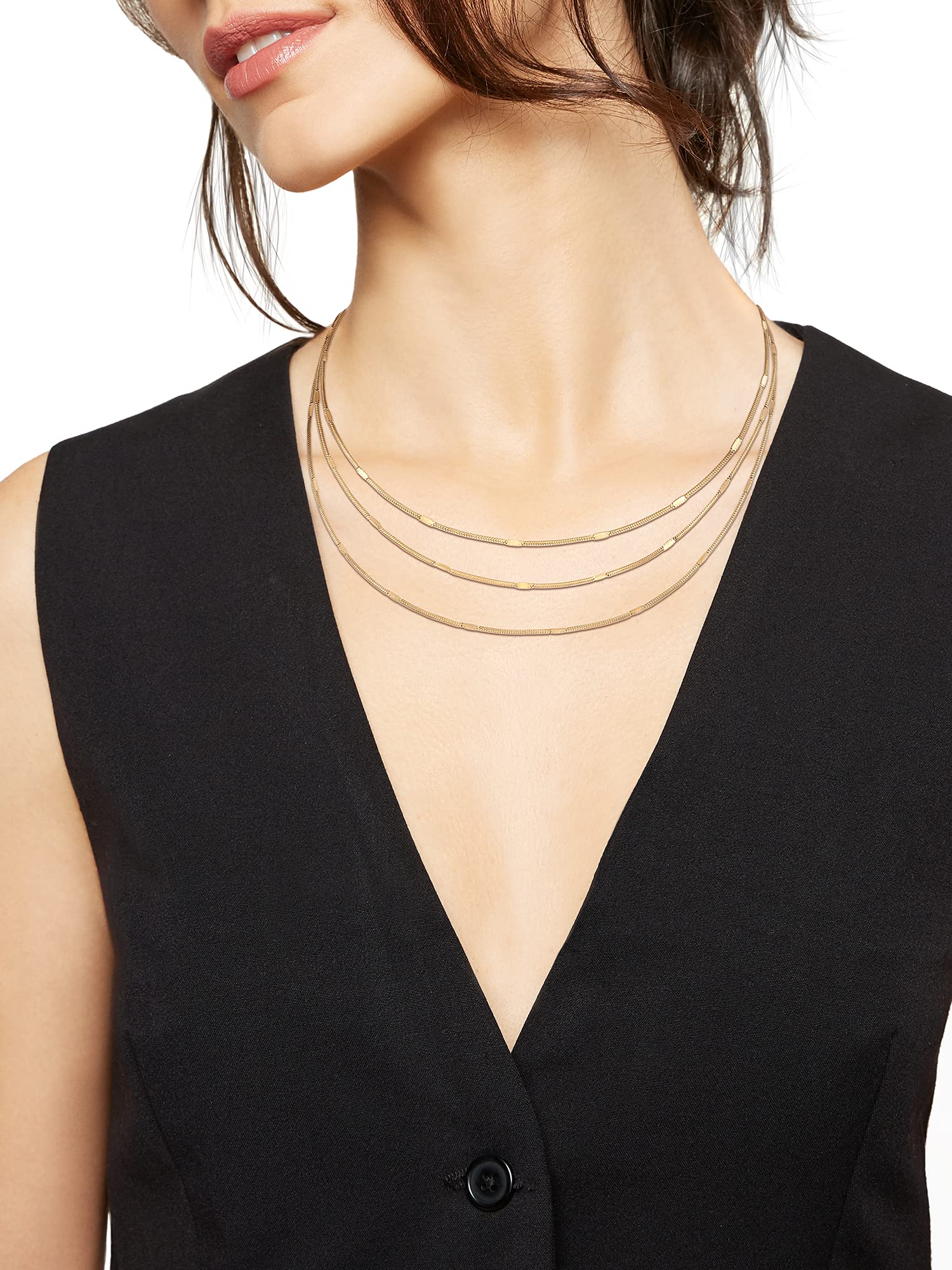 Breil, Collezione Sinuous, Collana Donna Minimal e Chic, in Acciaio Lucido, con Pratica Chiusura a Moschettone, Idee Regalo Donna e Ragazza, Lunghezza Regolabile 35-40 cm