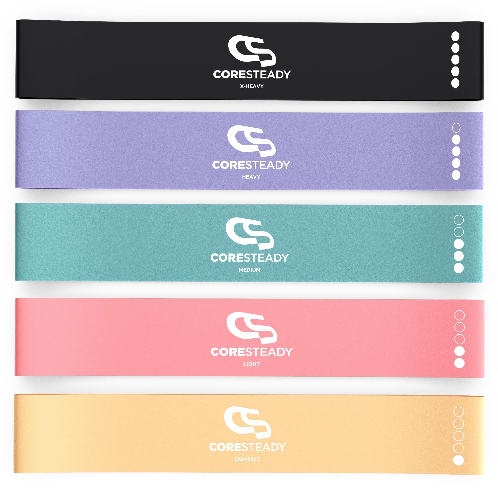 Coresteady Bande Élastique Fitness - Bandes de Résistance pour Musculation et Rééducation