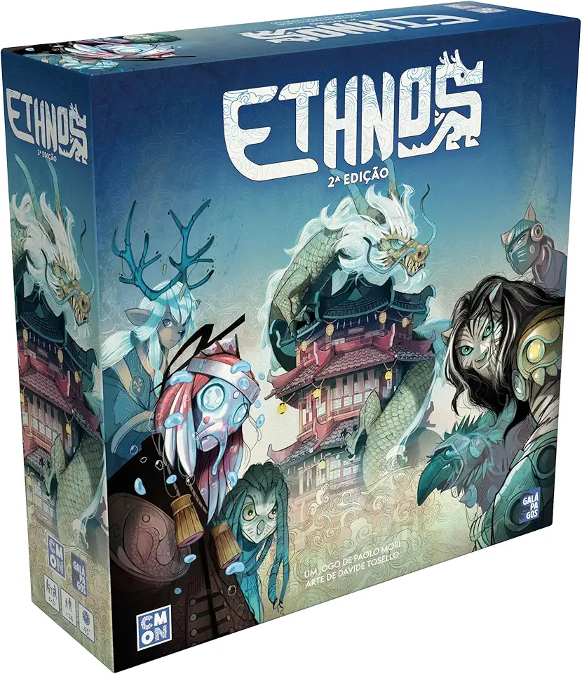 Asmodee,Ethnos (Segunda Edição),Jogos de tabuleiro Para Gamers,Idade +14,1-6 jogadores,Partidas de até 45 min.