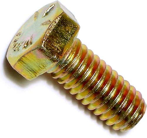 Miniatura 43 de 014973253592 Tornillos hexagonales gruesos de grado 8, 1/2-13 x 4, pieza-4, amarillo