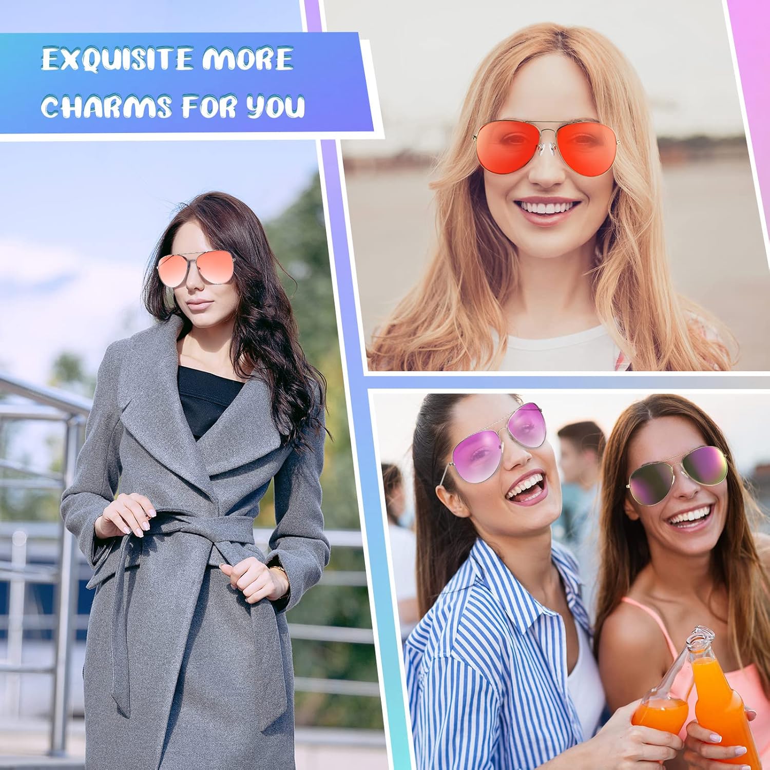 Mepase 36 Pairs Classic Sunglasses for Men Women Oversized Driving Sun Glasses Bulk Summer Classic Mirrored Sunglasses - Image 5