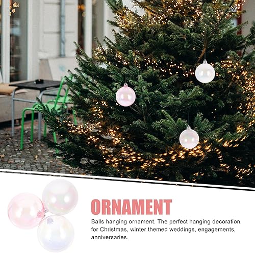 Miniatura 2 de 48 piezas de adornos colgantes para fiestas de boda para el nuevo hogar, bola de cumpleaños iridiscente transparente, decoración de bolas de arco