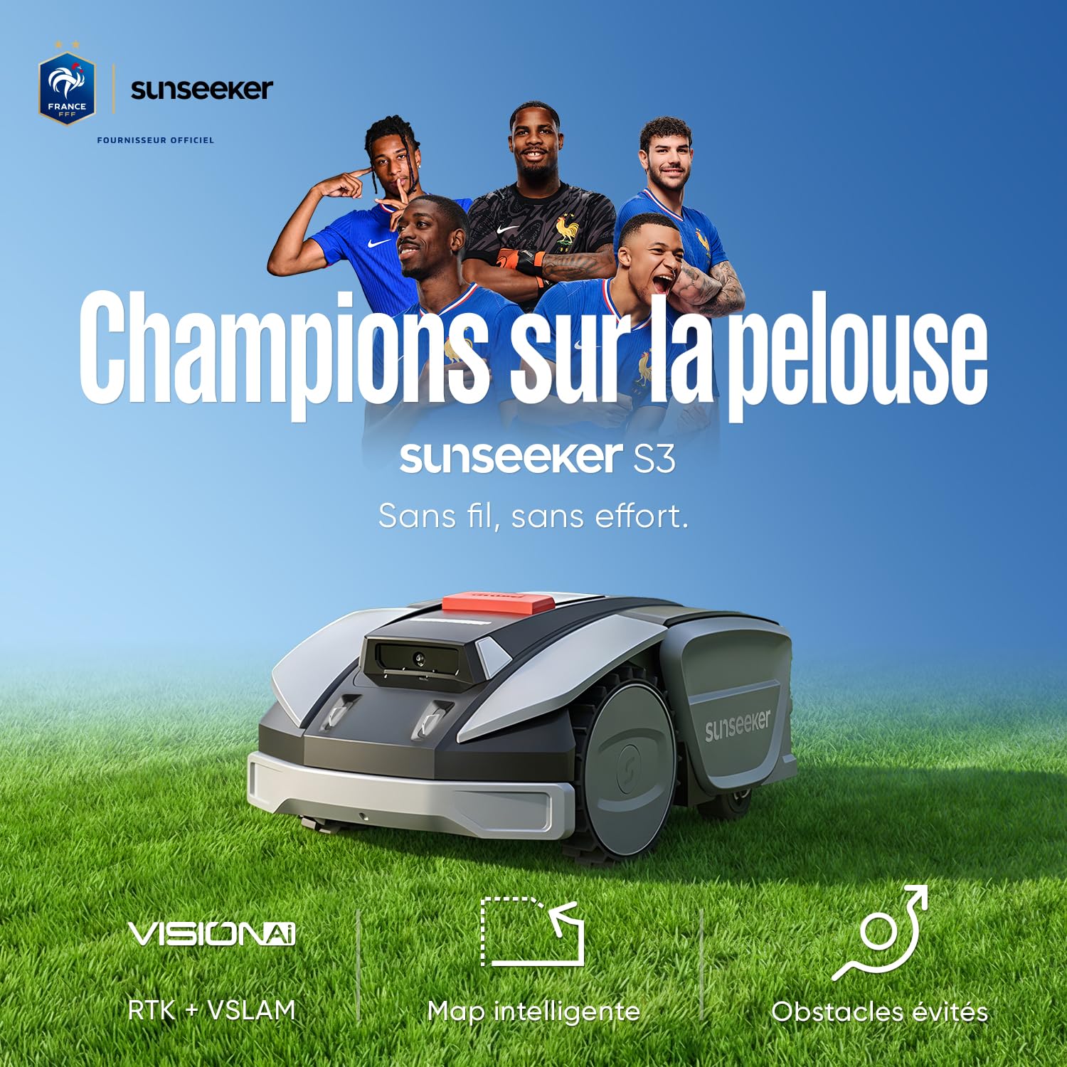 Sunseeker S3 Robot Tondeuse sans Fil Périphérique - vue 2
