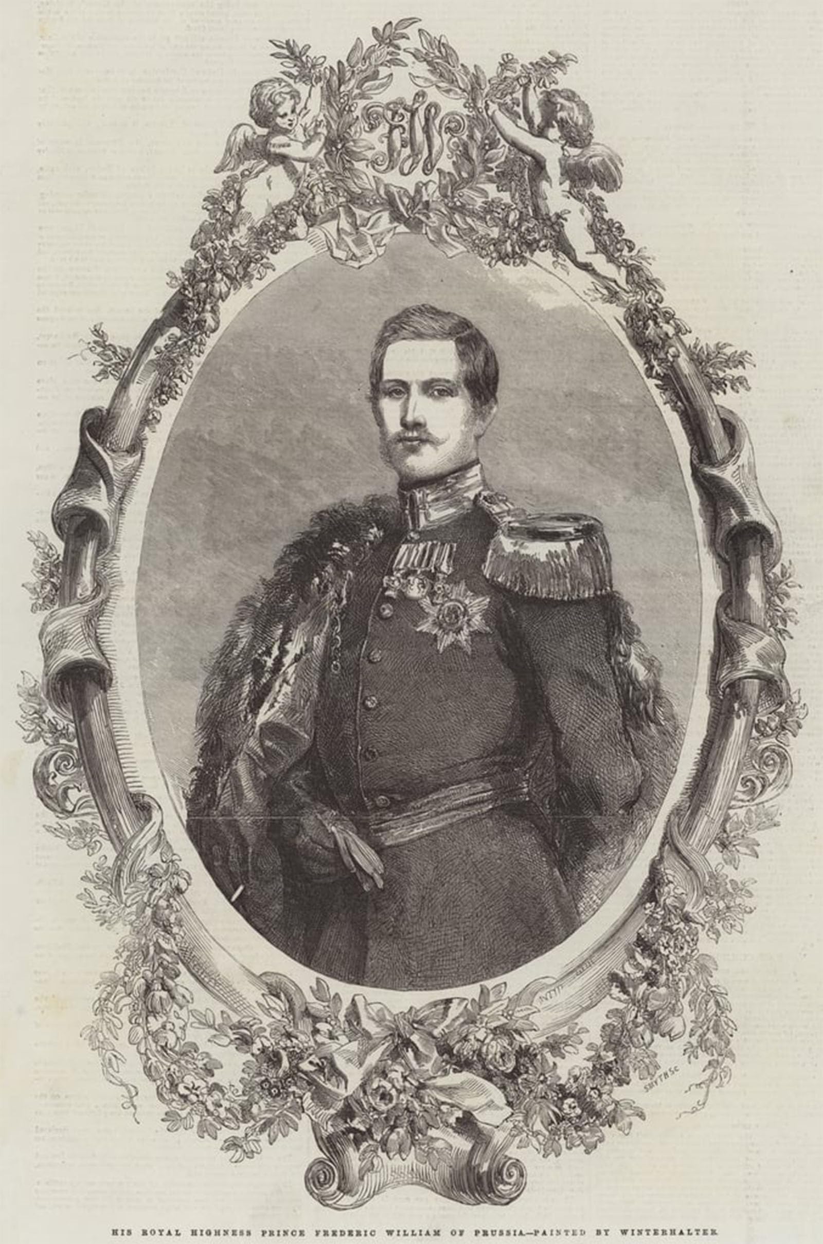 SERENDIPITP Aesthetic Poster Photo Wall Print Retro Picture His Royal Highnessfrederic William of Prussia by Xaver Winterhalter Modern Wall Artwork for Home Decor 60x90cm