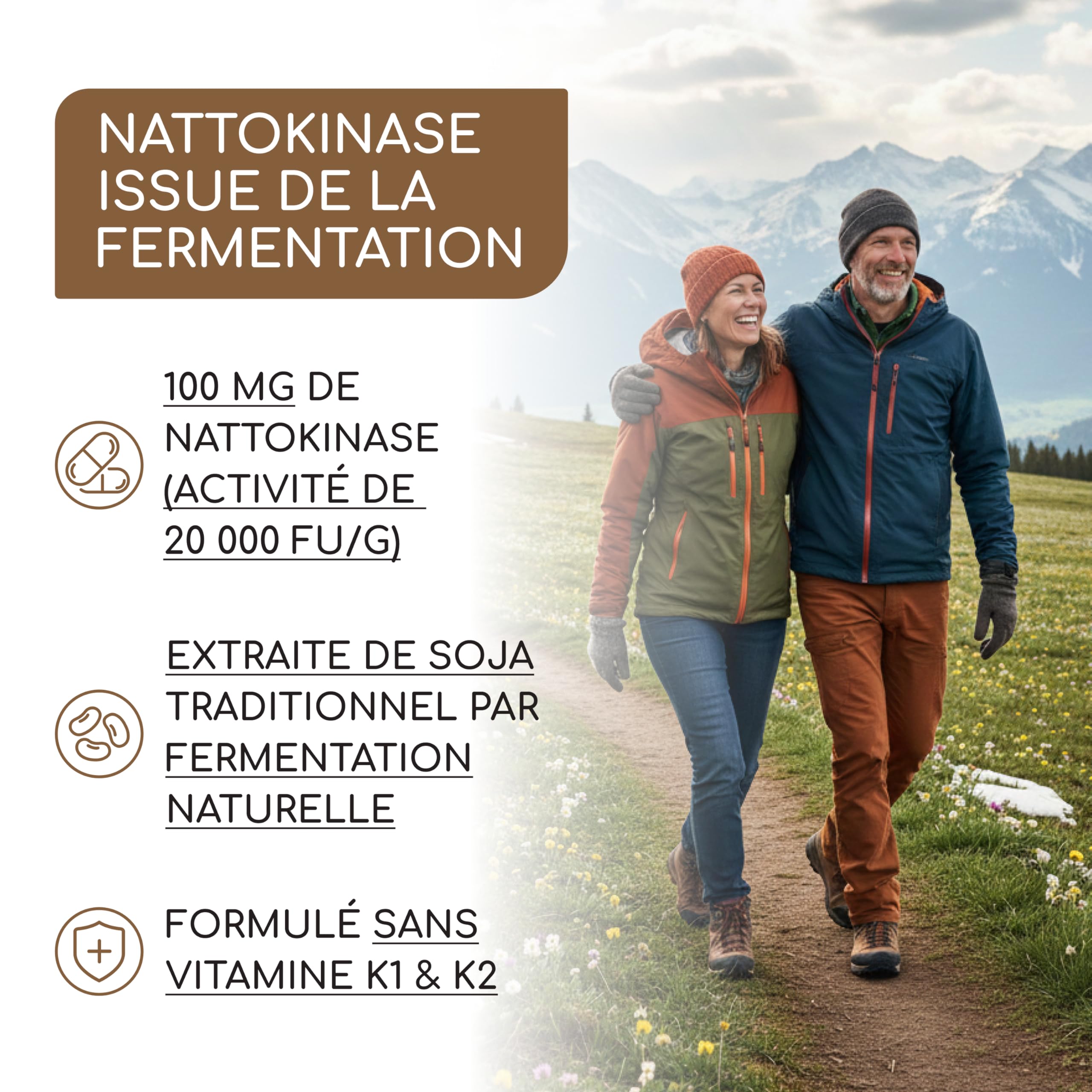 Nattokinase 100 mg (20.000 FU/g) Hautement Dosé de Raibu I 240 Gélules- 8 mois d'approvisionnement I Natto à base de soja I Testé en Laboratoire et végétalien I Sans additifs indésirables
