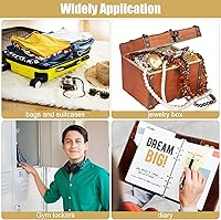 Vista 5 de Hotop 32 Pieces Mini Padlock Small Solid Brass Locks 1.25'' with 3 Keys for Luggage, Backpack, Gym, Suitcase, Classroom Matching Game and More