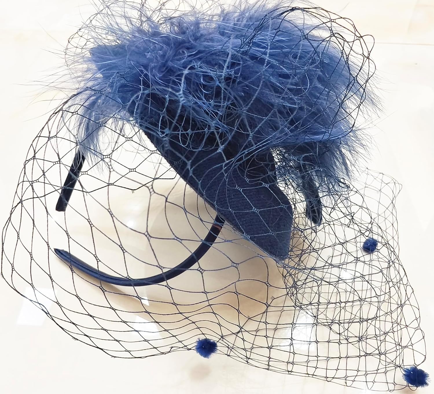 Fascinators Hat Women Tea Party Pillbox Veil Cocktail Mesh Hat - Image 4