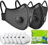 BASE CAMP Silver and Black Upgrade M Plus Dust Mask,