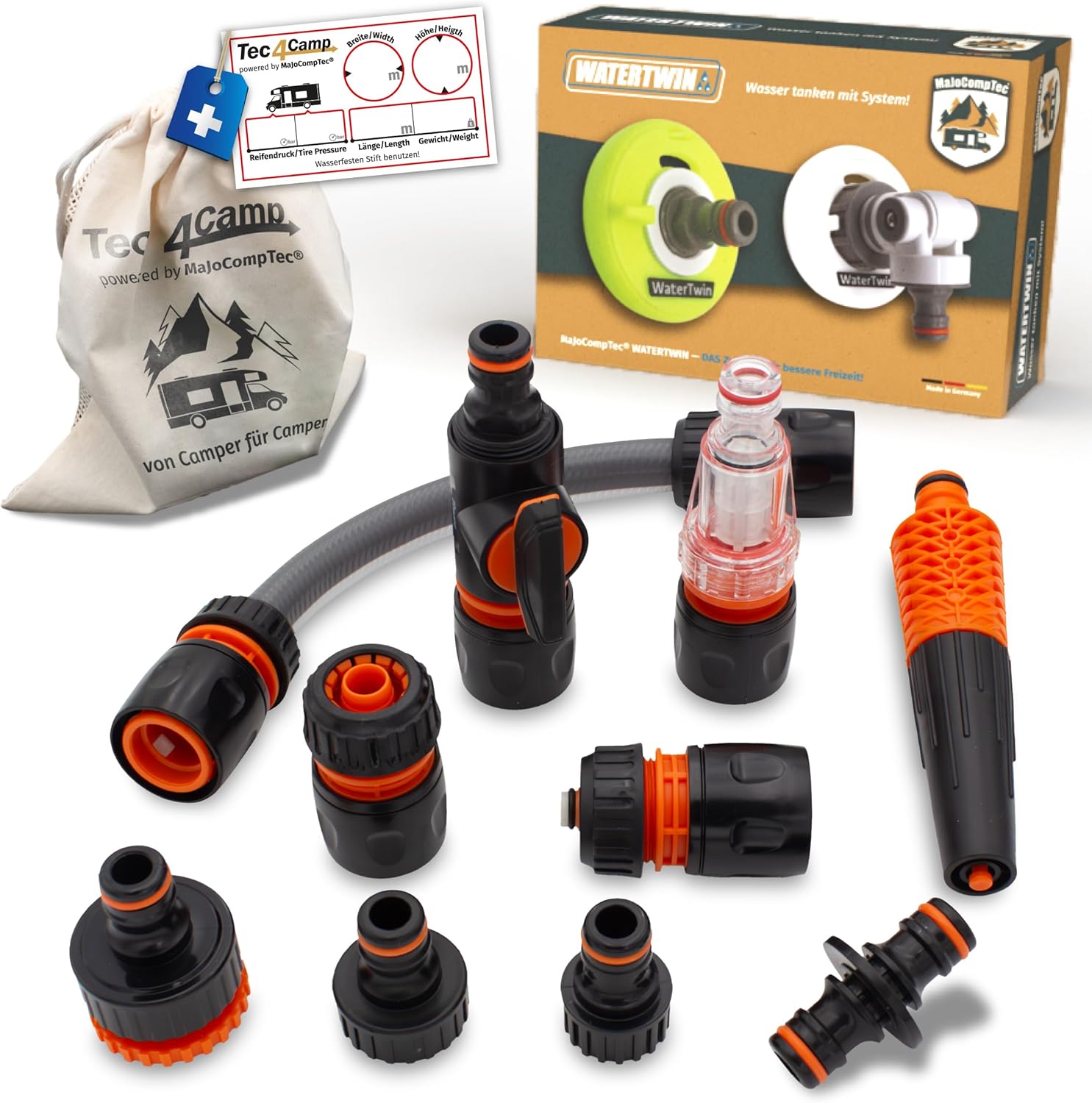 Adattatore Riempimento Serbatoio Acqua WATERTWIN Per Camper - Compatibile Gardena Filettatura Grossa - Foto 3