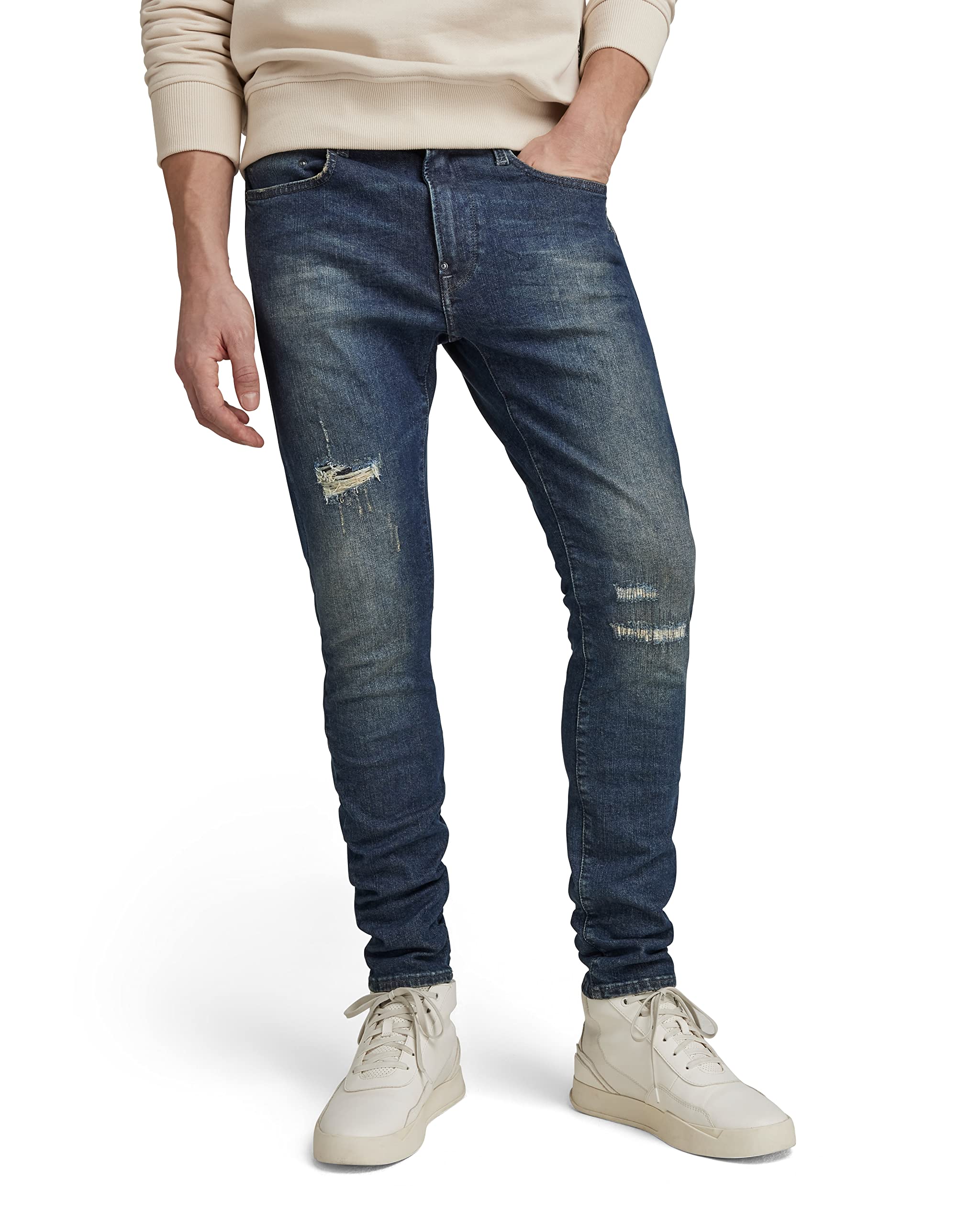G Star RAW Men's Revend FWD Skinny Jeans, Blue (Antique Forest Blue Restored D188-D356), 34W / 34L