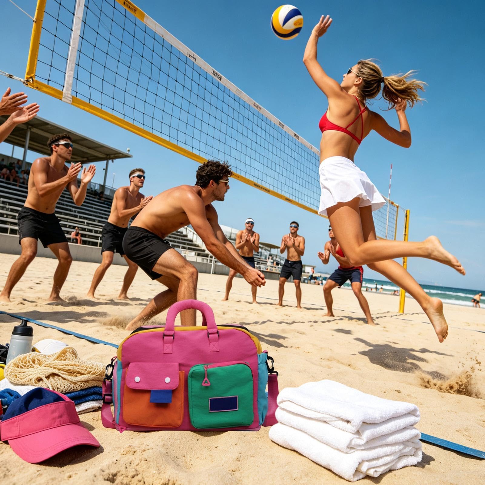 Torba Overnight Duża Pojemność Wodoodporny Organizer Na Bagaż Podręczny | Codzienna Damska Torba Podróżna Na Siłownię, Kemping, Plażę, Weekend, Przybory Toaletowe,