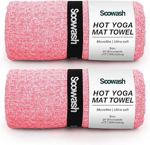 Miniatura 12 de Toalla de Yoga Caliente, Toallas de Esterilla de Yoga de Microfibra Antideslizantes para Yoga Caliente Absorbente de Microfibra Sudor Cubierta