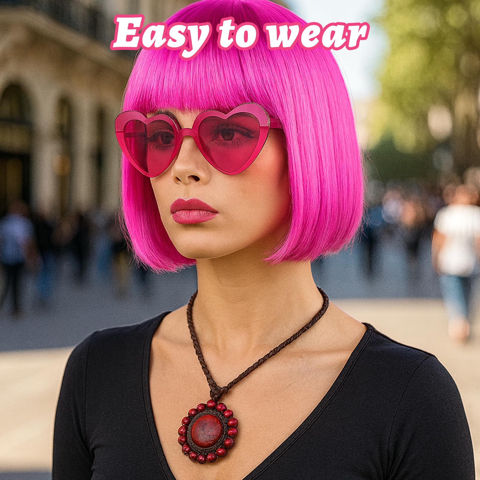 3Pcs Set Party Wigs and Sunglass Set, Party Wigs - Image 4