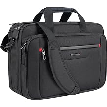VANKEAN Laptop Briefcase Premium Laptop Case Fits Up to 15.6 Inch Business Shoulder Bag Laptop Expandable Water-Repellent Messenger Bag for Men/Women Computer Bag for Travel/Business/Black