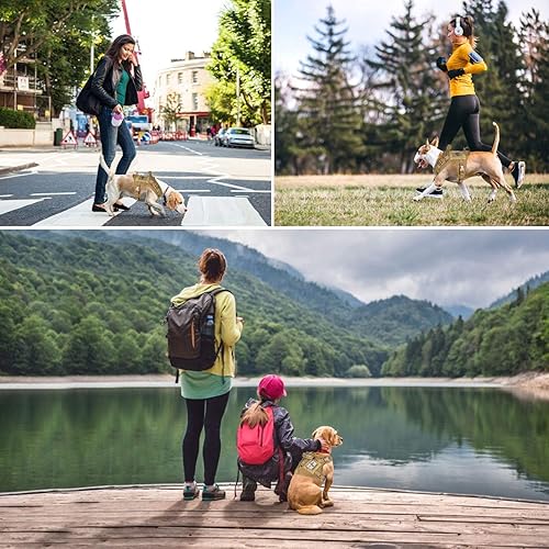 Miniatura 3 de Arnés táctico para perro, chaleco de entrenamiento al aire libre, chaleco ajustable para perros de trabajo militar con sistema Molle y mango de goma