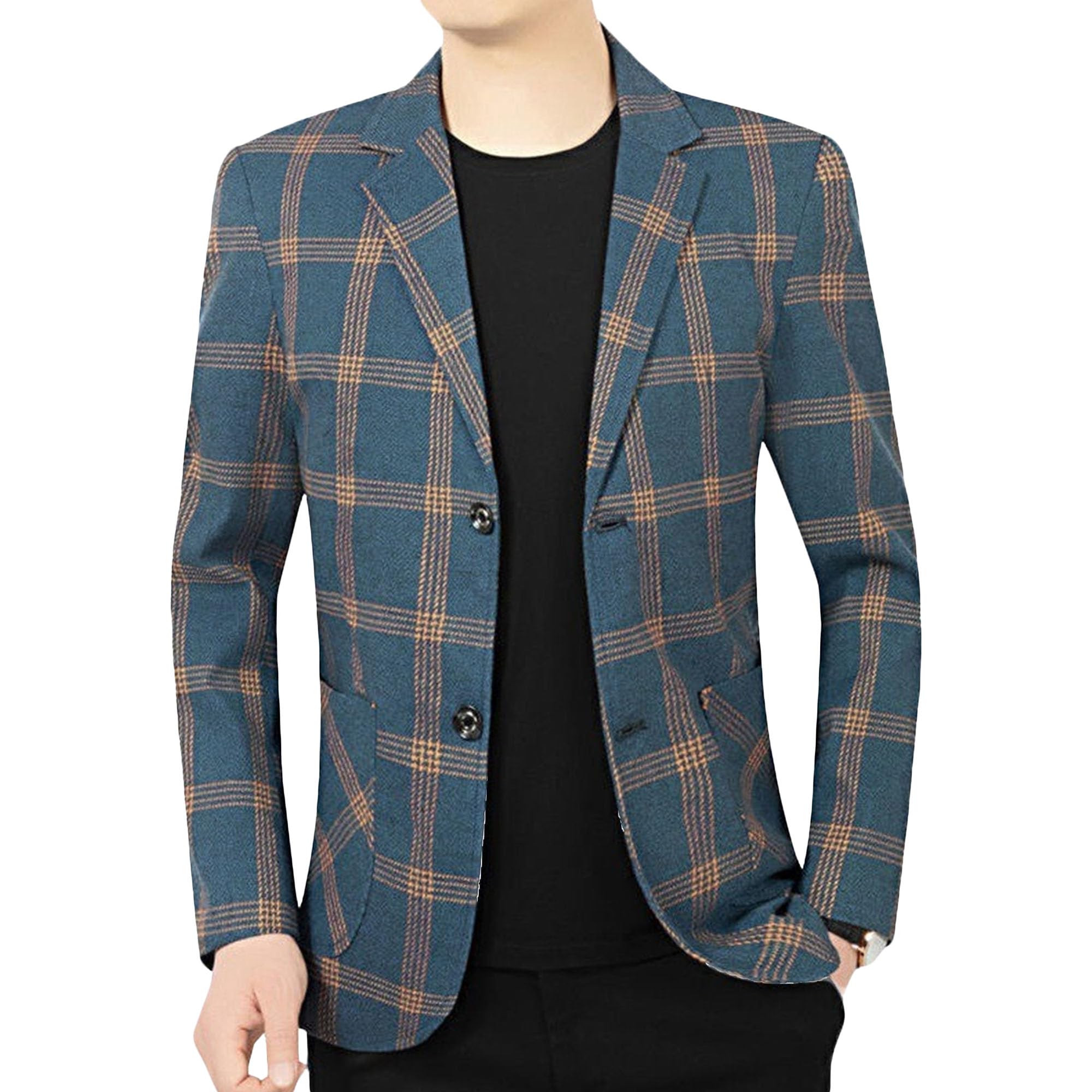 Blazer à revers homme de style rétro - Coupe ajustée premium - 8