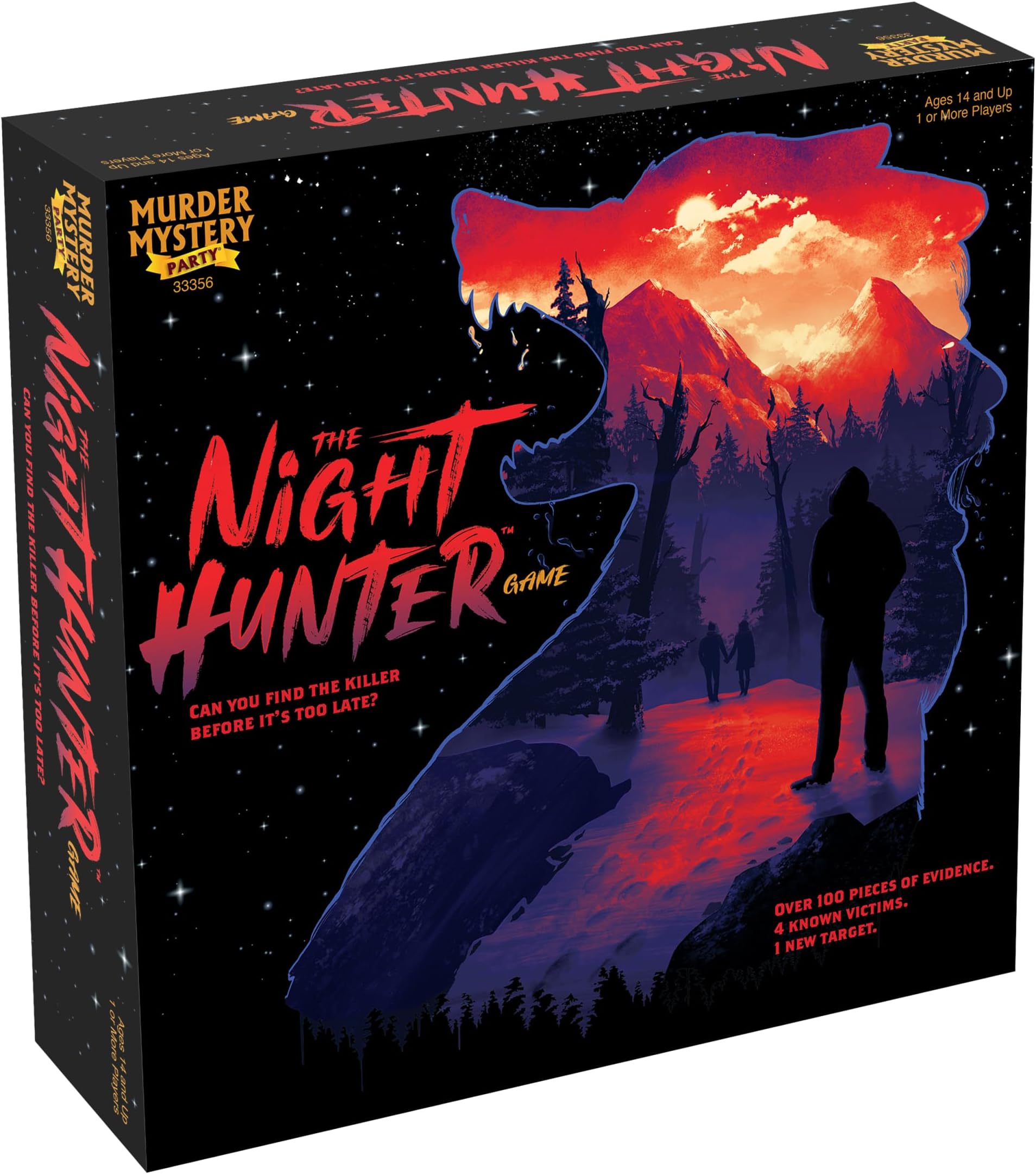 Murder Mystery Party The Night Hunter Game: Board Game, 1 or More Players, Ages 14 and up