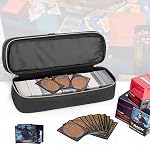 Trunab Double-Layer Card Game Case Fits Playmats | Playing Card Organizer Up to 988 Unsleeved Cards-Patented Design