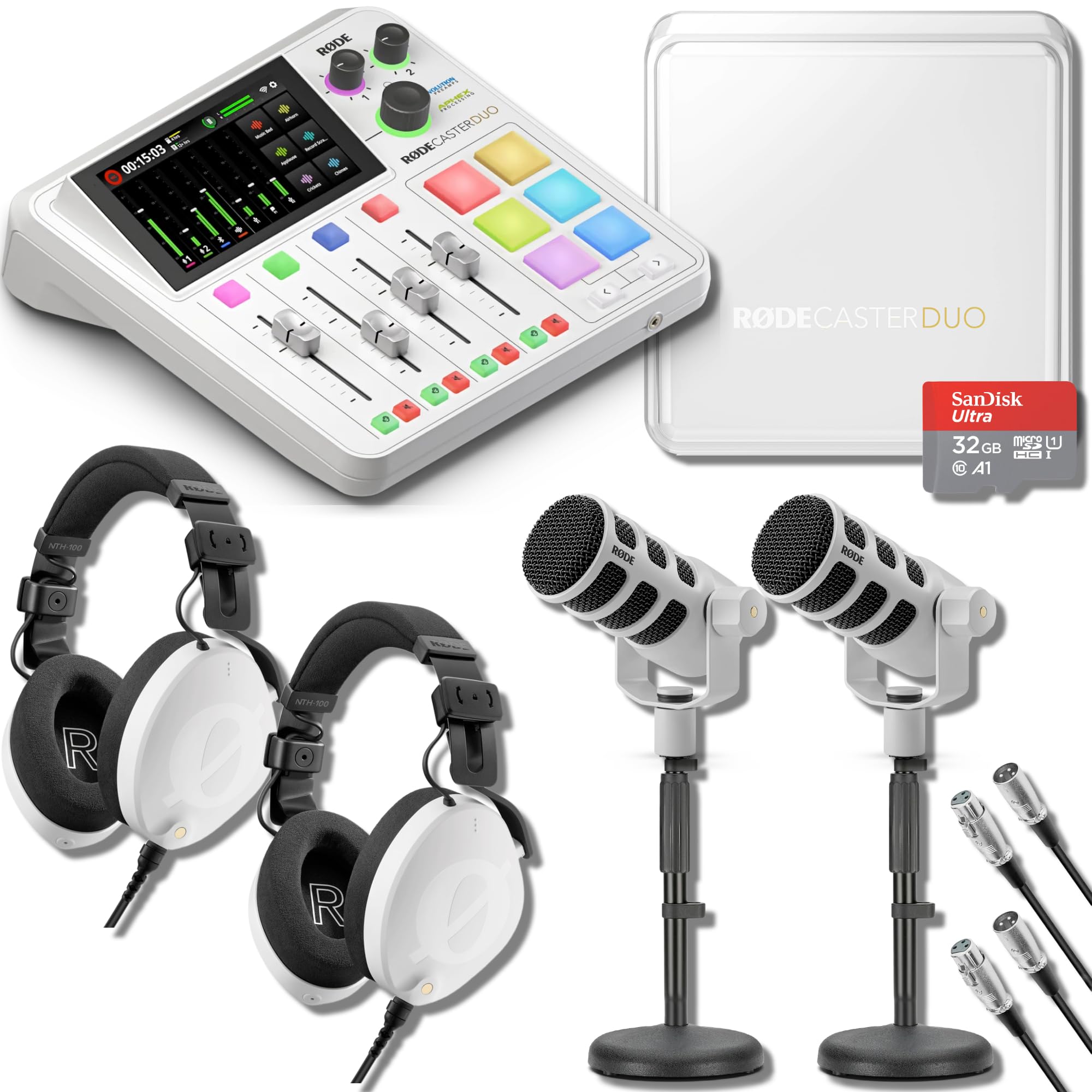 Amazon.com: Rode RODECaster Duo Streaming Mixer (White) with White