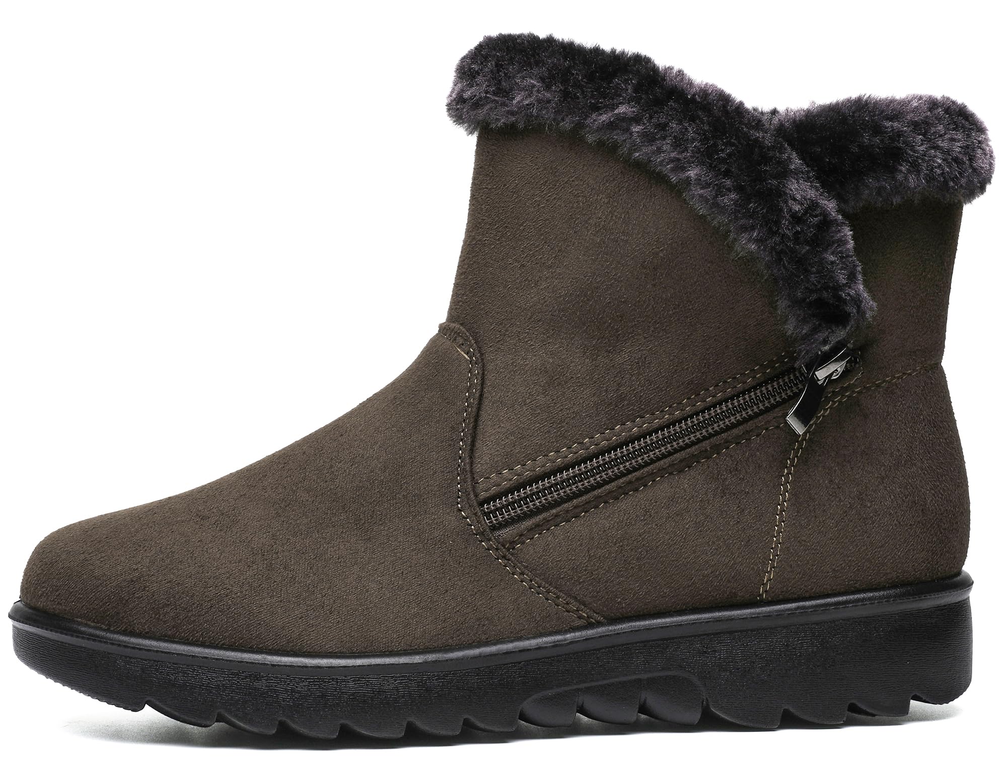 Vunavueya Stivali Donna Invernali Scarpe Stivaletti da Neve con Imbottitura Calda Stivali alla Caviglia Caldi Boots Scarpe 35-41.5