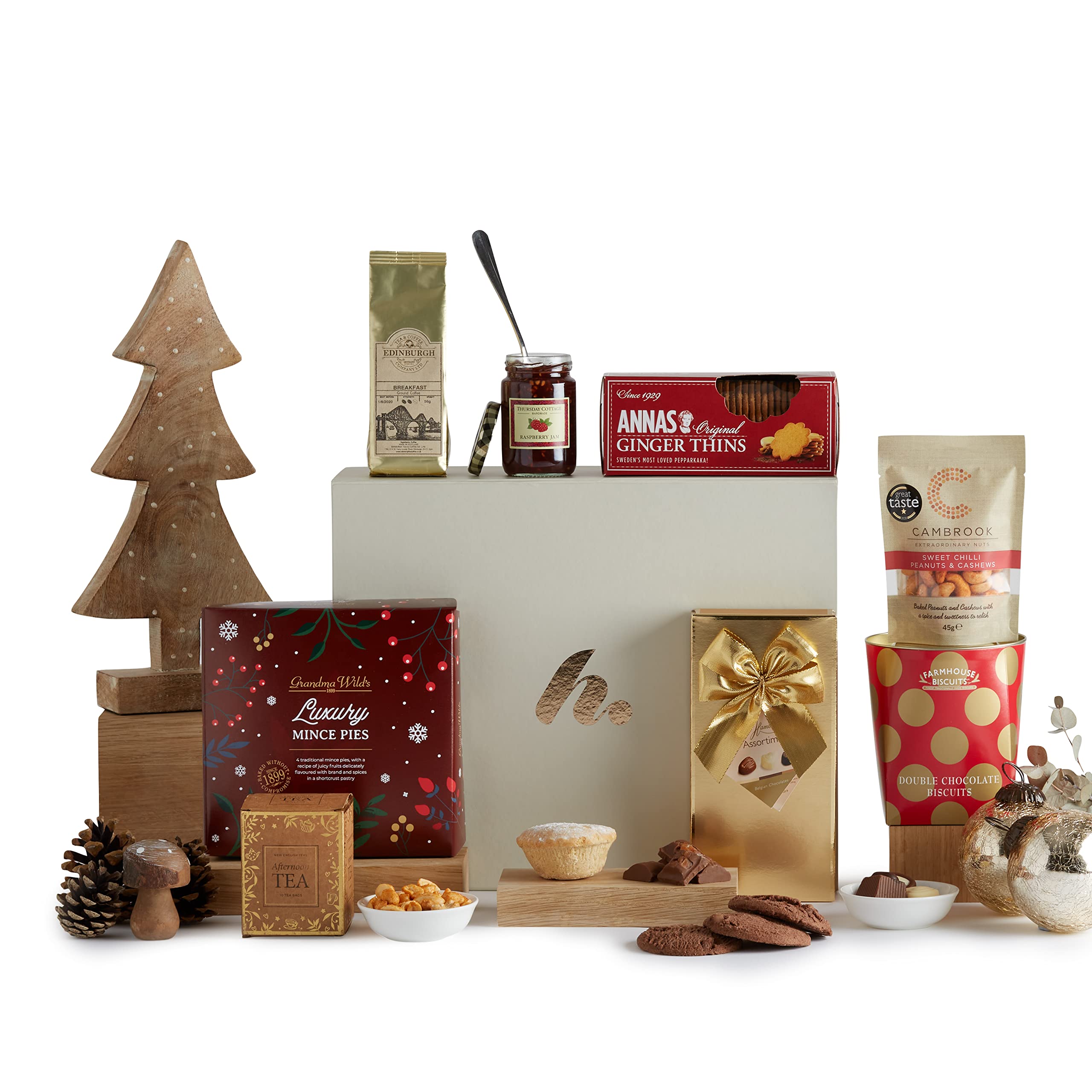 The Afternoon Tea Delights Hamper, Luxury Food Gift Hampers, Hamper and