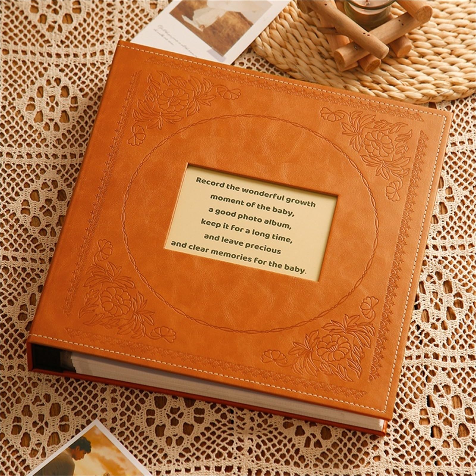 Album Fotografico 1000 Pictures Pockets 5 Inch Photo Album Interstitial Photos Book Case Memory Leather Covers Family Wedding Gift(Color4 5inch)