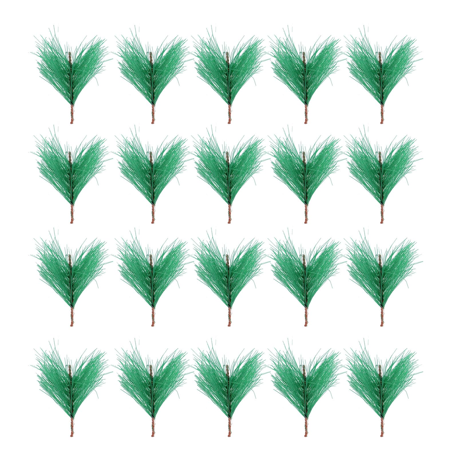 Buxuaaaa Artificial Pines Branch Green Plant Pines Needle Accessorys for Garlands Wreath Christmas Home Garden Decors Green Plant Needle