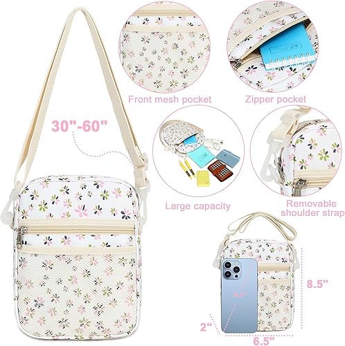 Miniatura 9 de Bluboon Mochila para niña y mujer, mochila escolar para computadora portátil, mochila de viaje, mochila floral, Flor, Mochilas Daypack